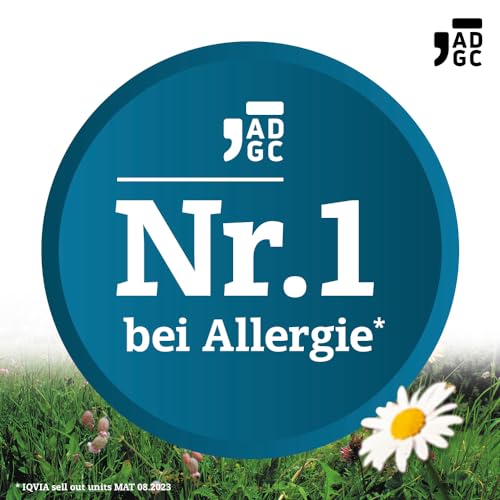 Lora ADGC® - 50 Stück - Antiallergikum zur Behandlung von Allergiebeschwerden wie Heuschnupfen, Juckreiz und Hautrötungen - langanhaltend & gut verträglich - Bereits für Kinder ab 2 Jahren
