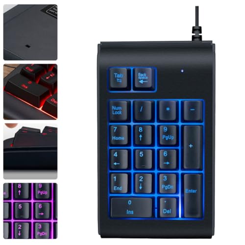 Pavé numérique rétroéclairé USB portable compact pour PC - 6