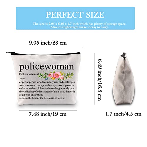 Policewoman Definition EU Makeup Bag - Police Officer & Sergeant Gift - Police Academy Graduation Gear Bag - Image 2