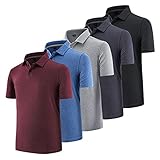 MLYENX Boys Polo Shirts School Uniform Short Sleeve Moisture Wicking Active Performance Golf Shirts