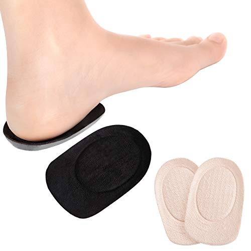 Haofy Taloneras de gel, 7 mm Plantilla de Talón para la Fascitis Plantar, Dolor en el talón, taloneras Espolón, Taloneras Silicona para Niños Hombres Mujeres, Plantillas para Zapatos, 2 Pares