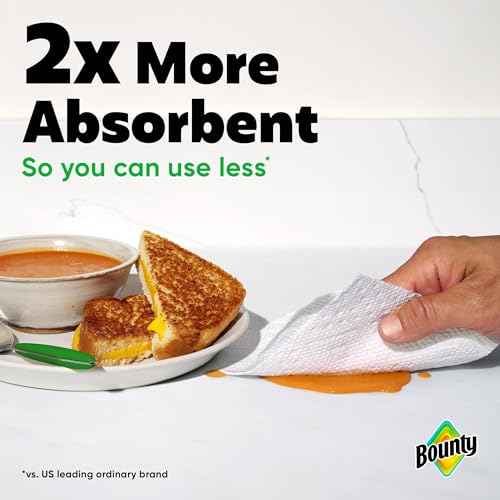 Image of Bounty Select-A-Size Paper Towels, White, 6 Mega Rolls = 24 Regular Rolls