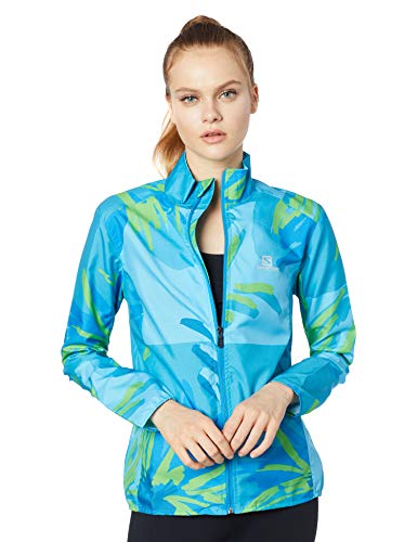 Salomon Jaqueta Feminina Stop Graphic Jacket W , P, Azul