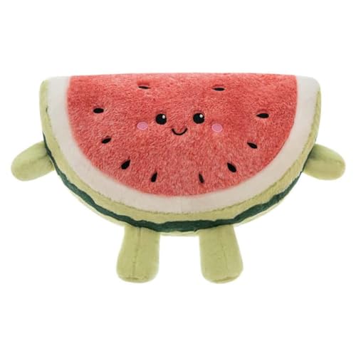 EPRHAY 40cm Cartoon Wassermelone Plüschtier Sommerfruchtkissen Weiches und kuscheliges Früchtetier Plüschpuppe Geeignet für Kinder und Plüschtierliebhaber