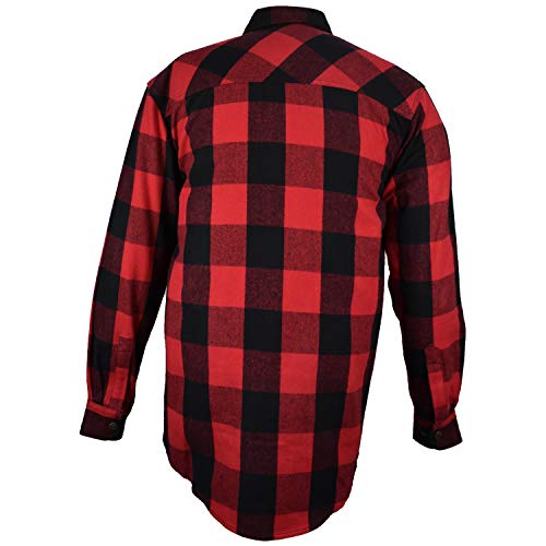 Five Brother Men's Heavyweight Flannel Logger Shirt | Snap Front2