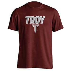 Troy Trojans Classic Mascot Basic Collegiate Short Sleeve T-Shirt