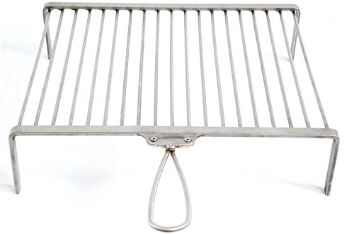 Parrilla 'Maremmana' inoxidable 35 x 40 AISI304 profesional mango desmontable