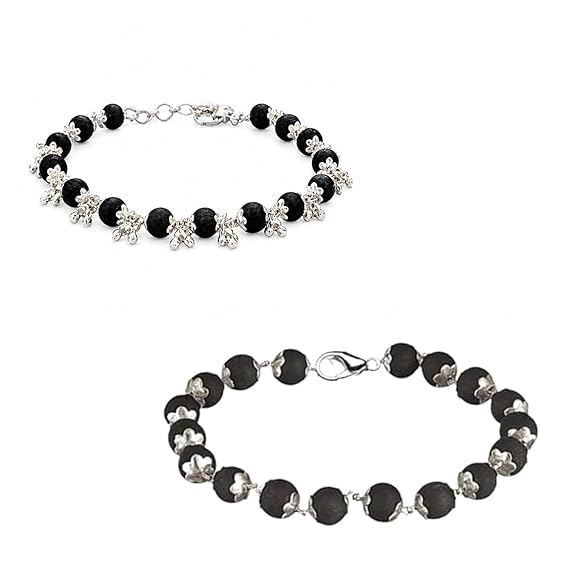 Karungali Ghungroo Bracelet & Karungali Bracelet Combo for Men & Women | Natural Ebony Wood Beads | Spiritual Protection Bracelet Set | Pack of 2-picture-45