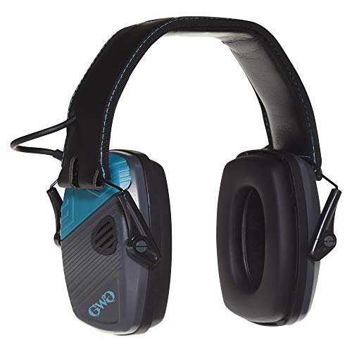Allen Company Girls with Guns Shield Low-Profile Electronic Earmuffs, 24 dB NRR, ANSI S3.19 & CE EN352-1 Hearing Protection Rated, Gray/Teal/Black, gray and teal (EYE & EAR PROTECTION_EAR PROTECTION)