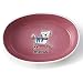 Pet Rageous 2-Cup Silly Kitty Oval Bowl, White/Pink