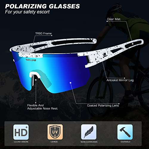 Polarized Sports Sunglasses,Uv401 Protection Outdoor Glasses For Men Women Youth Baseball Cycling Running Driving Golf #TOP2