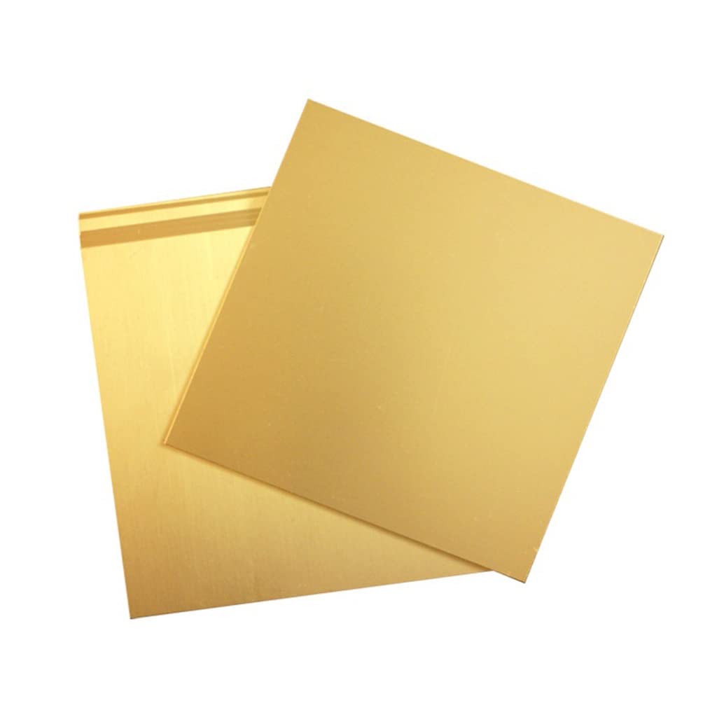 H62 Blacha Mosiężna 1 Szt., Grubość 0.5/0.8/1/2 Płyta Mosiężna Cięcie Laserowe CNC Rama Model Formy DIY Konstrukcja Mosiężna Podkładka(1.5mm,200x200mm)