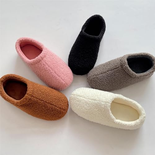 Womens & Mens Cozy House Slippers Comfy Soft Fluffy Warm Slipper Fuzzy Curly Fur Memory Foam Loafer Slippers Teddy Fleece Bedroom Sock Shoes Comfy Diabetic Shoes4
