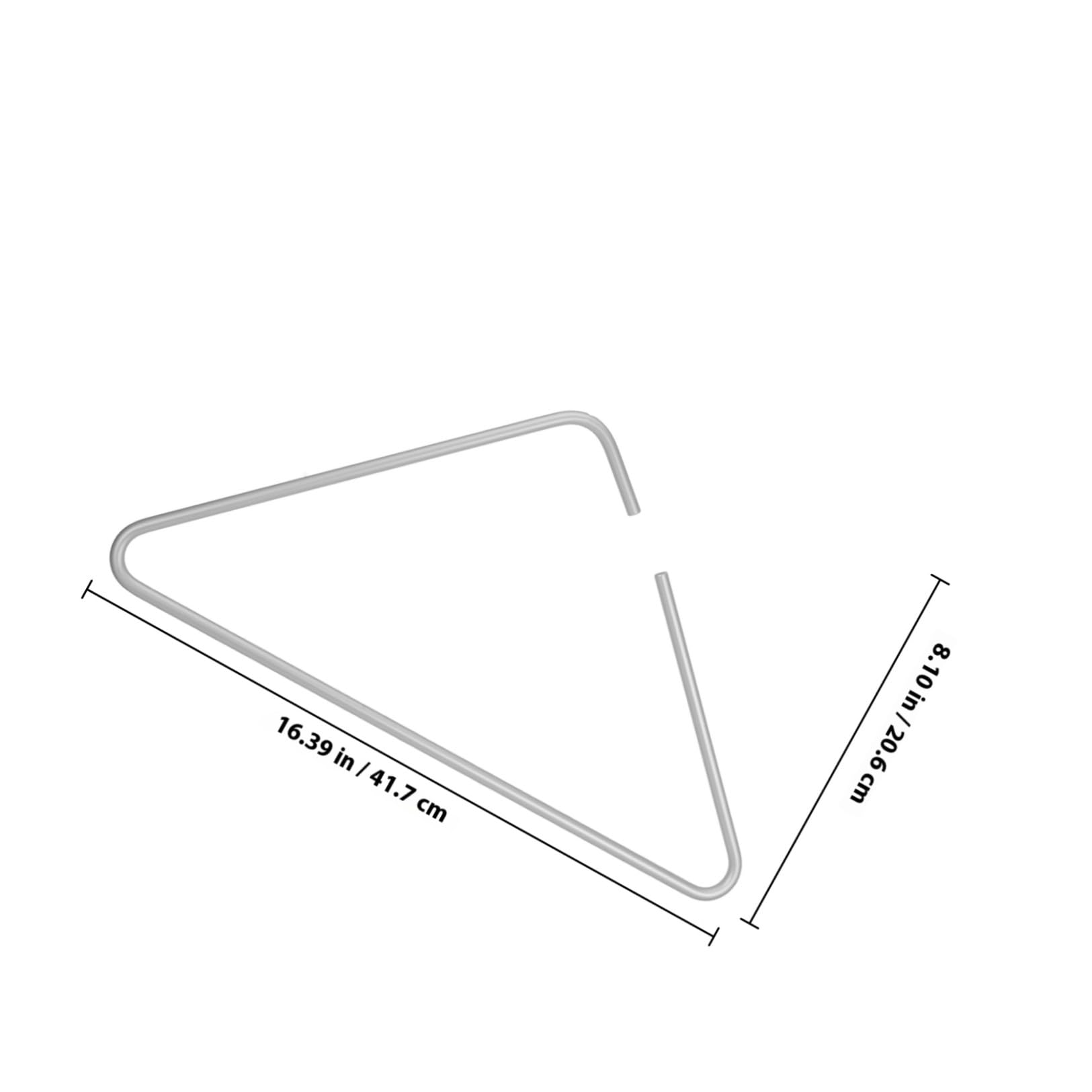 Grucce in Lega di Alluminio Argento, Resistenti All’usura e Salvaspazio Set da 5 Design Triangolare Aperto per Abiti da e Cappotti