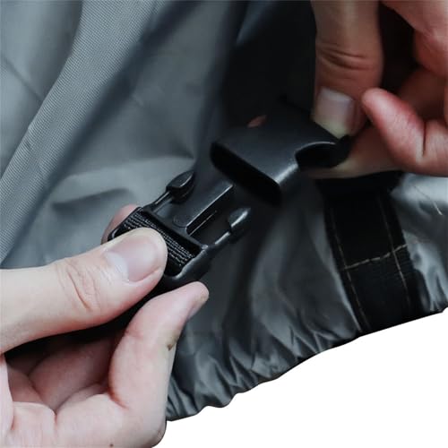 Image of munirater 12FT 210D Grey Boat Cover Heavy Duty Trailerable Replacement for Jon Boat
