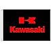 Home King - Striscione con Bandiera Kawasaki, 90 x 150 cm, 100% Poliestere, Testa in Tela con Occhielli in Metallo