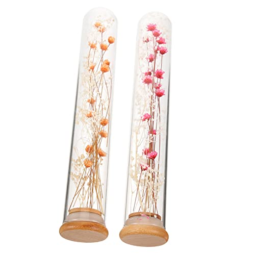 Flor preservada en botella de cristal para decoración miniatura 1