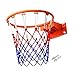 KiBcsLic Basketball Hoop Easy Installation Basketball Hoop with Net and Screws for Outdoor, Adults Diameter 45cm