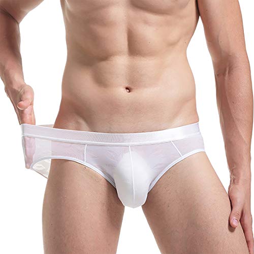 ONEFIT Men's Lips Pattern See-Through Underwear Printed Bikini Briefs Triangle3