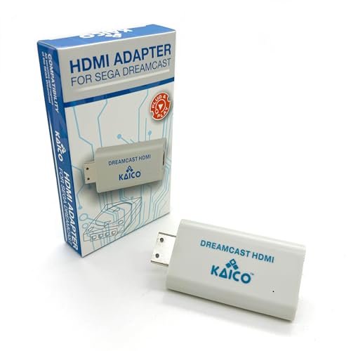 Kaico Sega Dreamcast HDMI Converter - Simple Plug and Play HDMI Converter For Sega Dreamcast Sega Dreamcast Cable VGA a Dreamcast HDMI - El Mejor Cable AV Sega Dreamcast