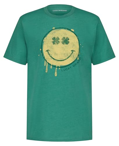 Image of Lucky Brand Boys' Short Sleeve Graphic Crew Neck T-Shirt, Soft, Comfortable, Relaxed Fit