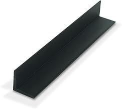 Outwater Plastics 1936-Bk Black 1 X 1 X 7/64 (.100) Inch Styrene Plastic Even Leg Angle Moulding 48 Inch Lengths (Pack of 3)