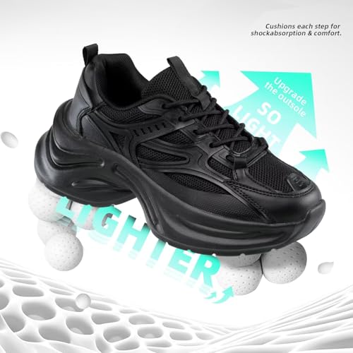 Women's Chunky Sneakers Fashion Platform Casual Dad Shoes Comfortable Walking Running Sport Work Gym Athletic3