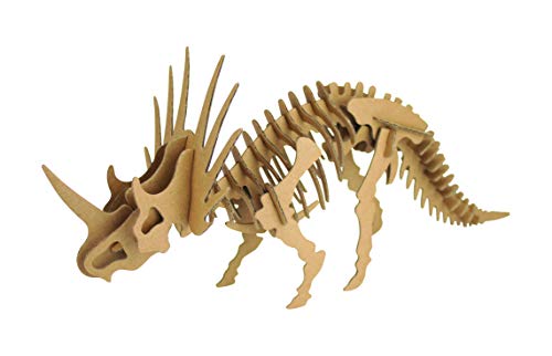MegaCrea DIY Maquette Dinosaure Tricératops en carton 35 x 15 x