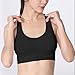 Crisscross Back Sports Bras for Women Soft Support Workout Gym Bra High Impact Breathable Fitness Yoga Tank Tops Bra Black