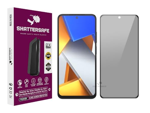 Image of Anti-Spy Privacy Tempered Glass Compatible For Poco M4 Pro [Pack of 1]. 9H Hardness, Anti-Scratch, Edge-to-Edge Protection With Easy Installation Kit & Case Friendly Fit.