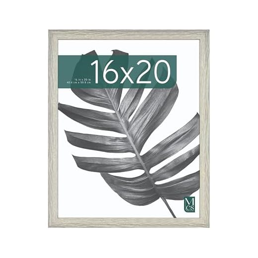 MCS Studio Gallery Frame, Gray Woodgrain, 16 x 20 in, Single