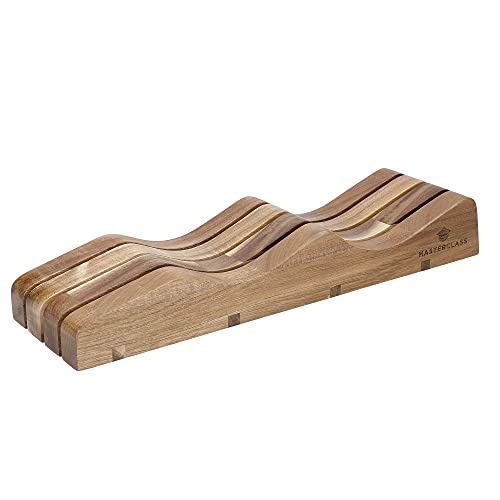 Portacuchillos de madera MasterClass para evitar accidentes en cajones 2