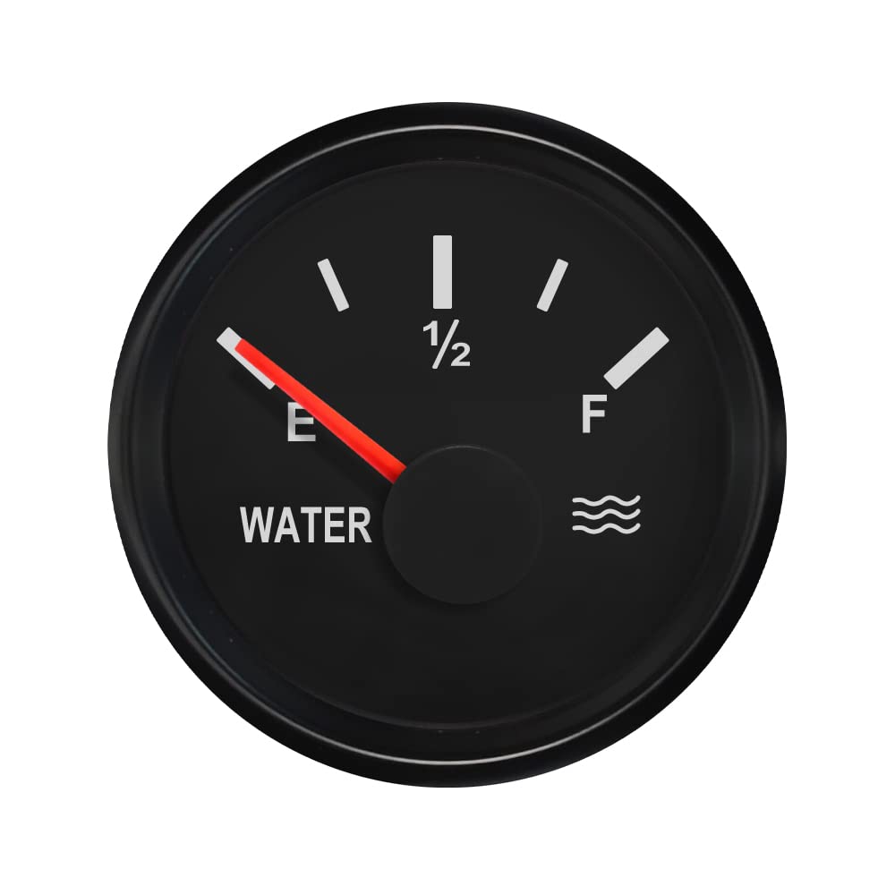 ELING Auto Boat Water Level Tank Gauge Meter 240-33 ohm Signal 2"(52mm) with Backlight