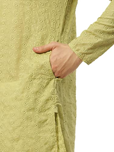 Image of Jompers Men's Embroidered Straight Kurta Pyjama Set.