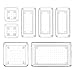 LinStyle Organizador Cajones, Organizador de Baño Apilable Transparente, Organizadores de Maquillaje, Cajas Plásticas de Almacenamiento para Cocina, Dormitorio, Baño, Oficina (7 PCS)