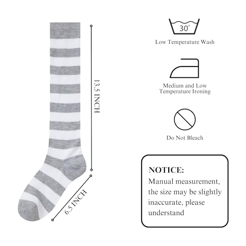 Image of Knee High Socks for Women, Long Tall Knee Tube Socks