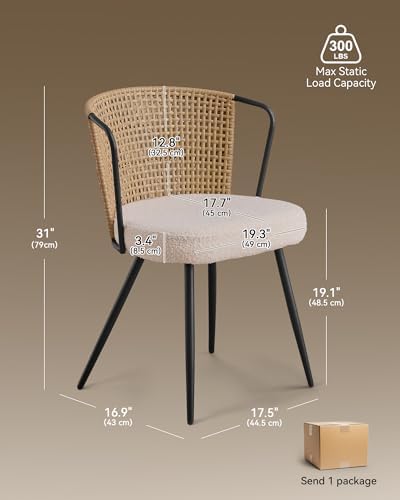 BedsPick Rattan Dining Chair - Thumbnail 5