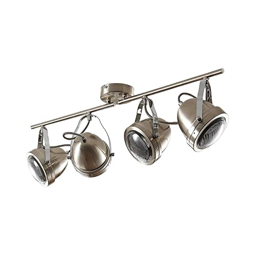 Lindby Deckenstrahler „Katjana“ – 3-flammig, Retro-Vintage Design, Alu-Metall, Dreh- & Schwenkbar, Für G9 LED – Deckenleuchte Für Wohnzimmer & Mehr