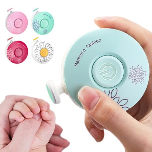 電動爪やすり 赤ちゃん ベビー 爪切り 爪削り ベビー用 新生児 大人 介護 ベビー用品 出産準備 出産祝い プレゼント ネイルケア (ミント)
