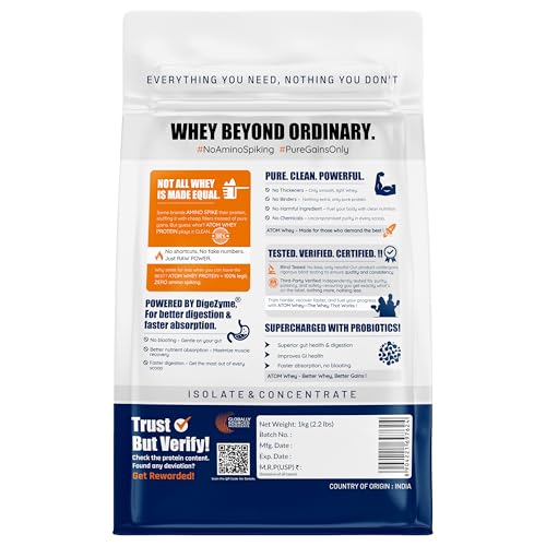 Image of AS-IT-IS Nutrition ATOM Whey Protein Choco Hazel Fusion 1kg+ AS-IT-IS Creatine 100g (Combo Pack)