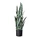 Fopamtri Artificial Snake Plant 38" Fake Sansevieria, Perfect Faux Plants for Home Garden Office Store Decoration, 32 Leaves