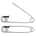 Produktbild Ideen mit Herz Sicherheitsnadeln, Silber | Haushalt, Nähen, DIY, Basteln, Schmuck | verschiedene Größen (30 mm - 125 Stück)