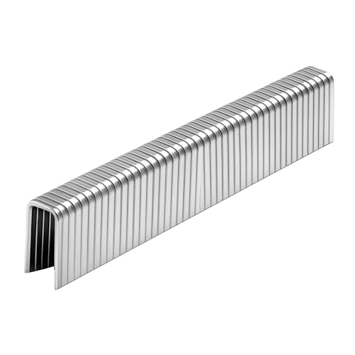 Image of 1000-Count 18 Gauge 1 /4 Inch Narrow Crown Staples 5 /8 Inch Length, Heavy Duty Galvanized Staples, for Pneumatic, Electric 18GA Stapler Gun
