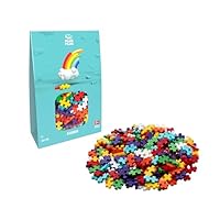 PLUS PLUS Building Blocks Toy - 300 pc Kids Construction Toys, Creative Learning Resources and STEM Play for Home and Travel - Girls and Boys Toys Age 5 Plus - Rainbow 300 Pieces