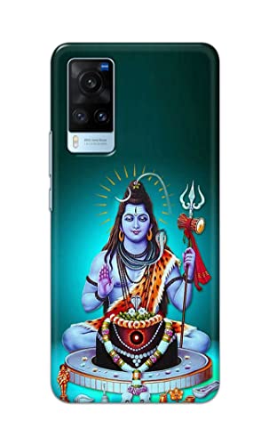 Image of Printed Hard Back Cover Case for Vivo X60 Back Cover (Lord Shiva) -1803