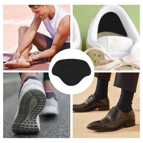 Image of 12 Pcs Shoe Heel Repair Patches, Self-Adhesive Inside Shoe Hole Patch Kit for Sneaker Mesh Sports Tennis Work Hiking, Quick Fix for Heel Wear and Toe Damage on Inner Heel or Toe Holes