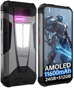 8849 Tank 4 5G Rugged Smartphone Projector 720P 100 Lumens 6.78 '' AMOLED 11600mAh 512G Android14 Size 7300 120Hz