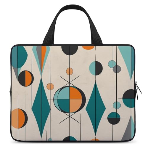 Housse de protection antichoc pour ordinateur portable 15" motif vintage géométrique