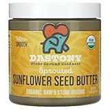 Dastony Organic Raw Sprouted Sunflower Seed Butter, 8 oz |...