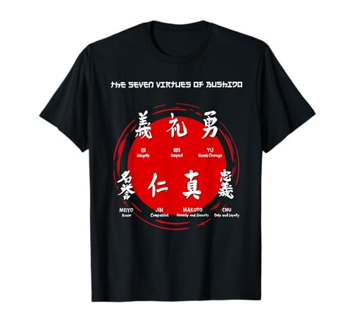 BUSHIDO - Símbolos Samurai, código tradicional japonés Camiseta